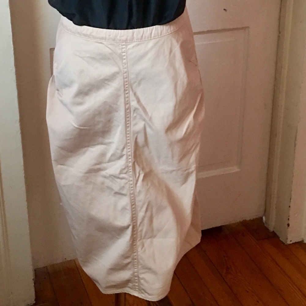 Prada Miu Miu pencil skirt size 4 off white tan